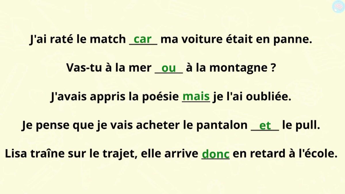 Les Conjonctions De Coordination Pour Cm Cm Ma Tre Lucas