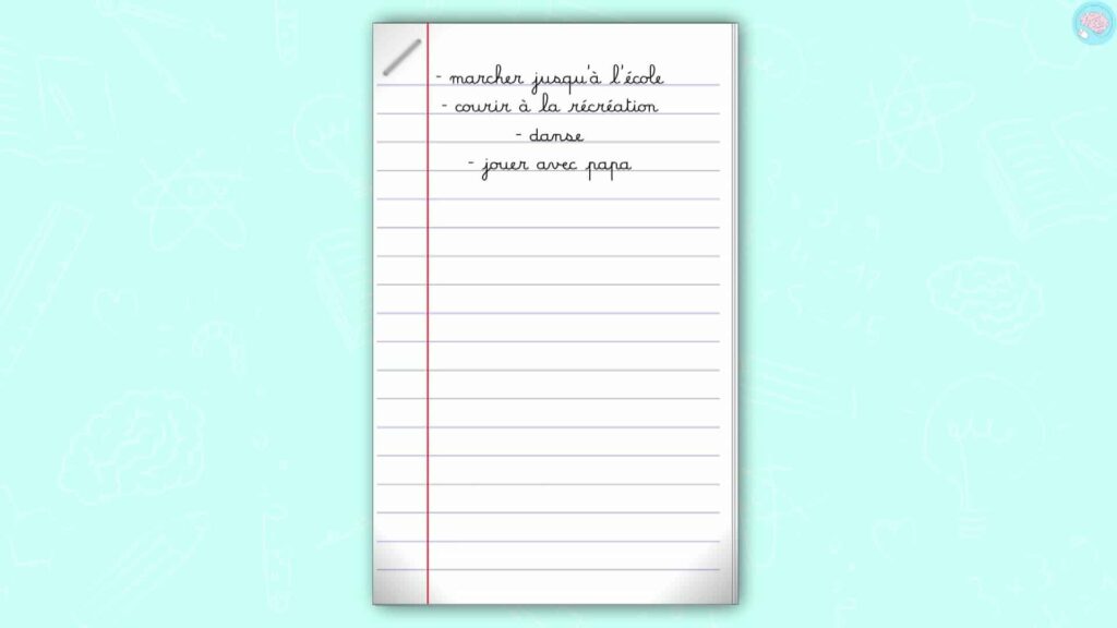 Noter ses activités physiques régulières CP CE1 CE2 CM1 CM2