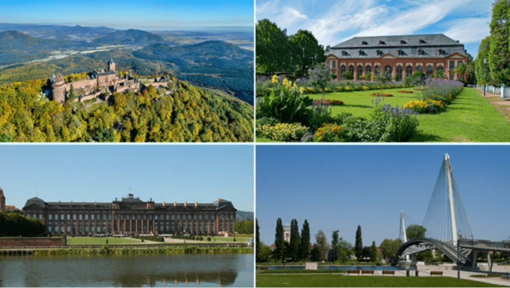 Alsace : le haut koenigsbourg, le parc des deux rives, l'orangerie, le château des rohan
