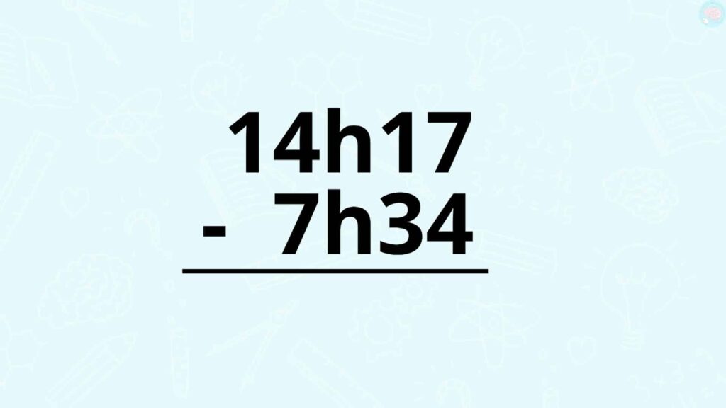 Calcul de durée par la soustraction posée cm1 cm2