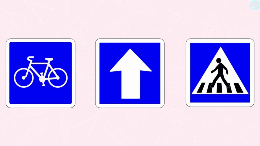 Les panneaux d'indication code de la route