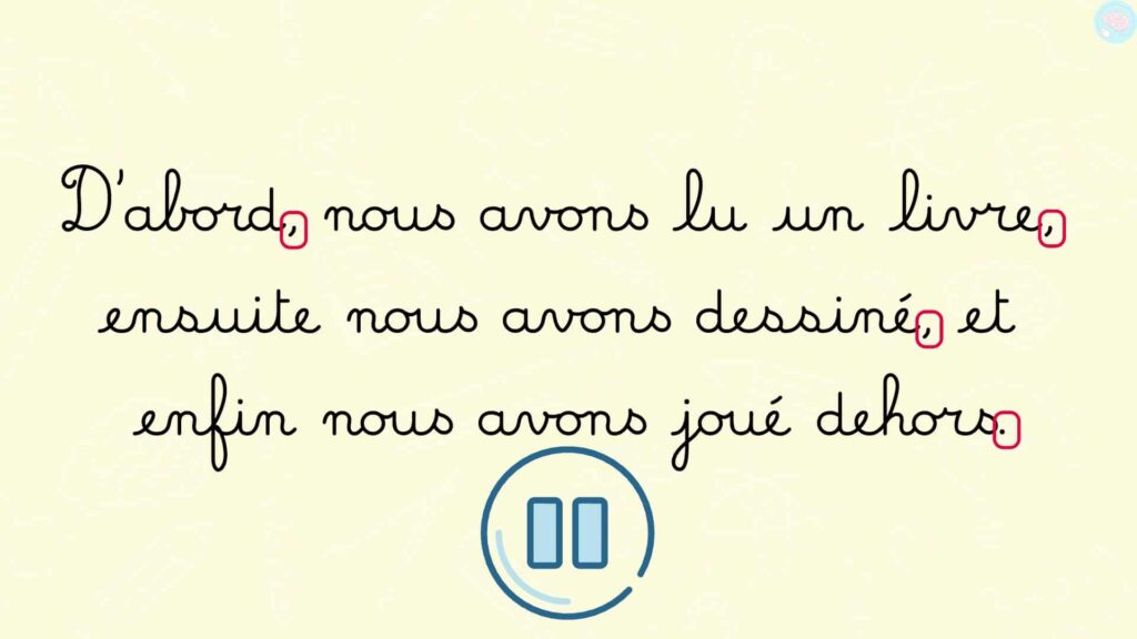 Réponse sur copier des phrases et des mots