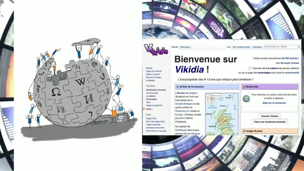 Wikipédia et vikidia comme source d'information anti fake news