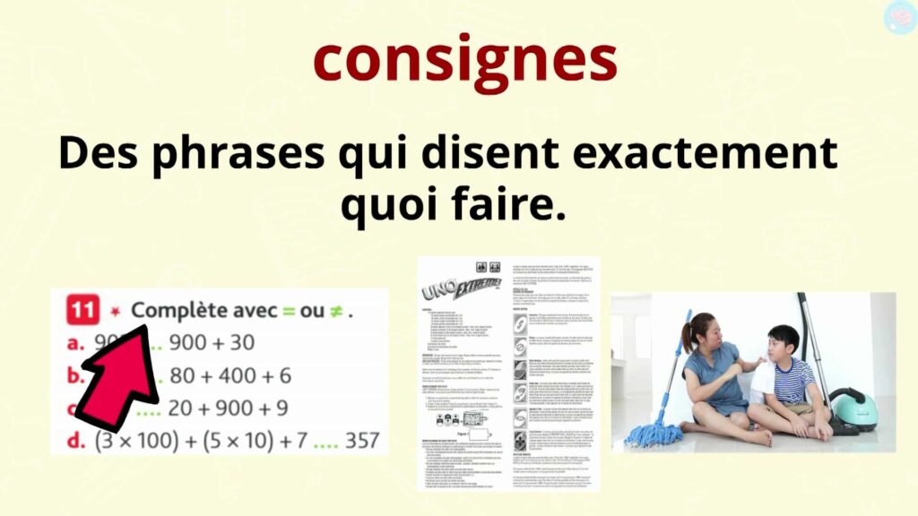 C'est quoi une consigne ?