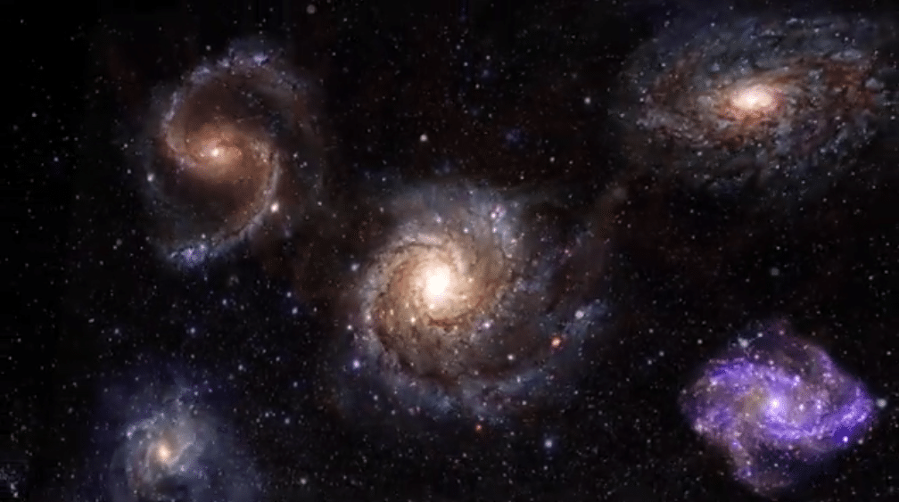 Différentes galaxies