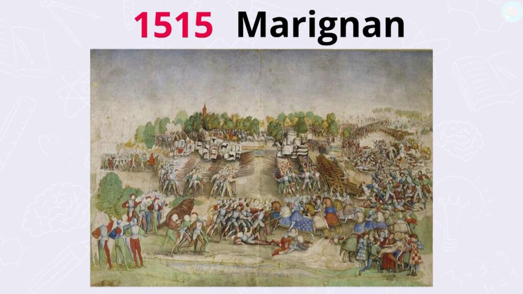 La bataille de marignan en 1515