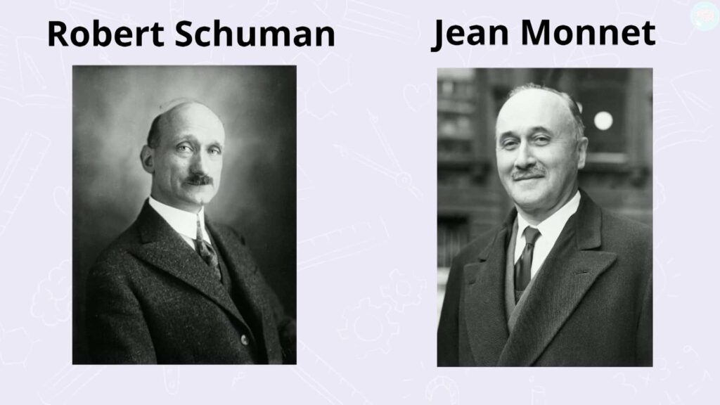 Robert schuman et Jean Monnet