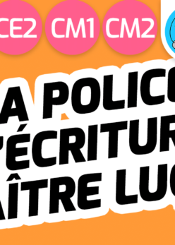 La police d'écriture Maître Lucas