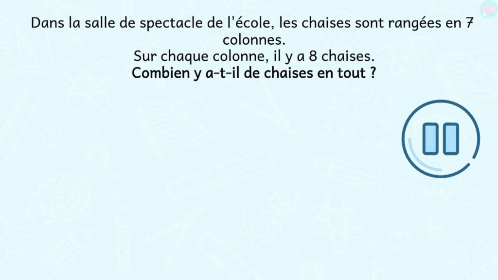 résoudre problème la table de 7 CE2 CM1