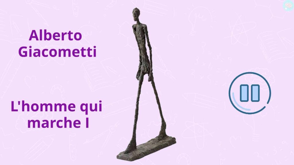 Exercices « L’homme qui marche » de Giacometti. art moderne