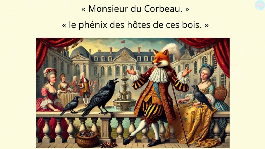 Le Corbeau et le renard le phénix des hôtes de ces bois