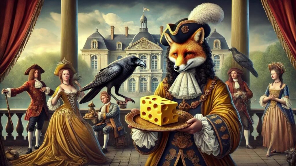 Le fromage et le corbeau et le renard