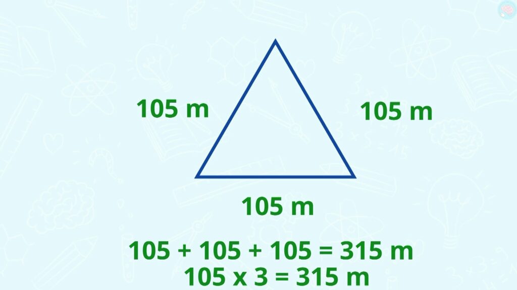Le périmètre d'un triangle équilatéral
