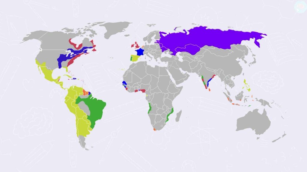 La carte de la colonisation