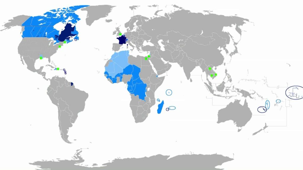 les liens del a france dans le monde