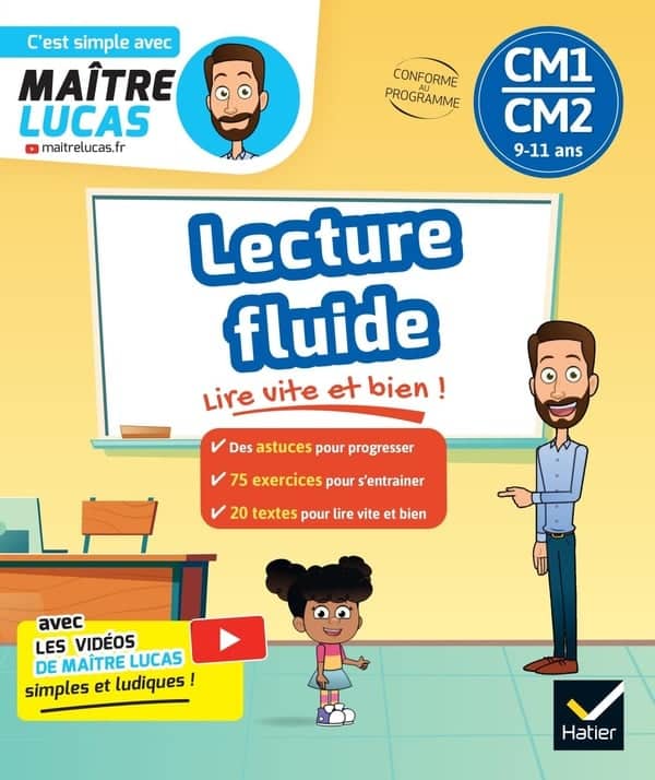 Cahier soutien scolaire Lecture Fluide CM1 CM2