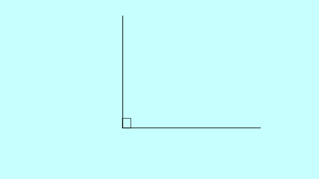 Indiquer un angle droit avec un carré