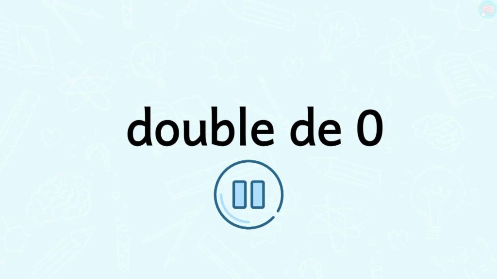Le double de 0