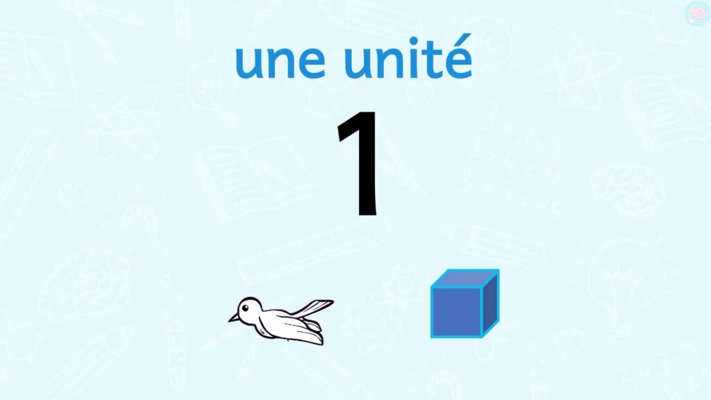 1 unité, un cube ou un oiseau