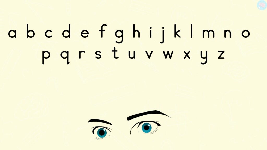 Les lettres de l'alphabet