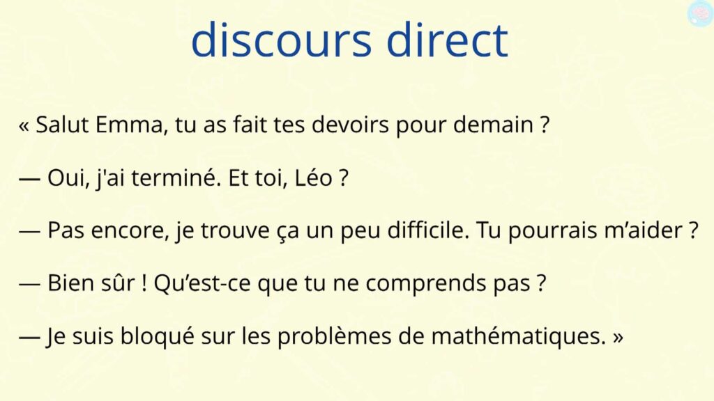 C'est quoi un discours direct ?