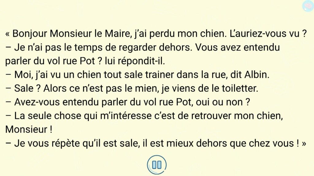 Lire et comprendre un texte qui rapporte une parole CM1 CM2