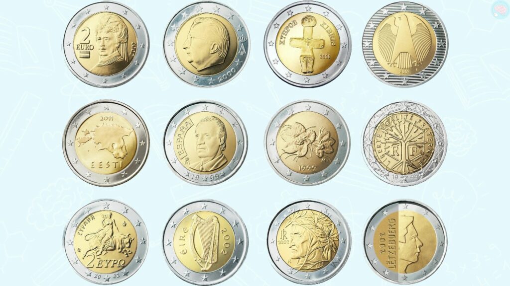 le dos des pièces euros