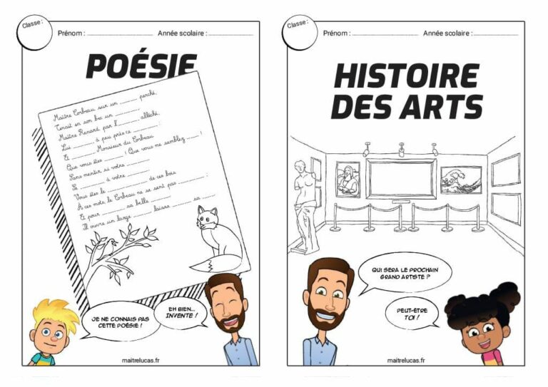 Page De Garde Maitre Lucas Les pages de garde de Maître Lucas CE1 CE2 CM1 CM2 - Maître Lucas