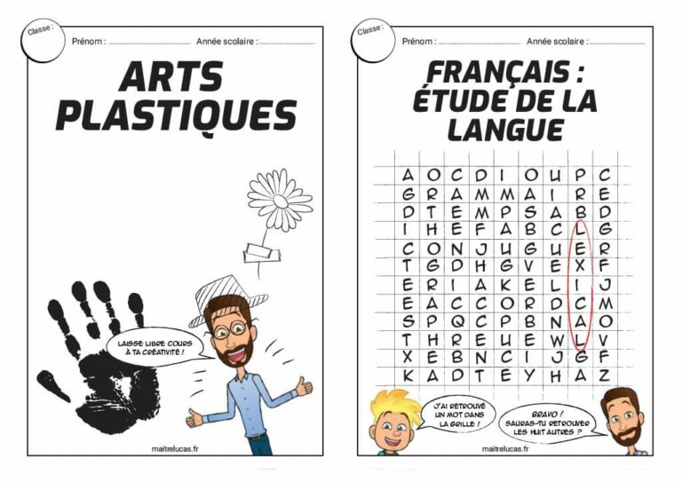 Page De Garde Maitre Lucas Les pages de garde de Maître Lucas CE1 CE2 CM1 CM2 - Maître Lucas
