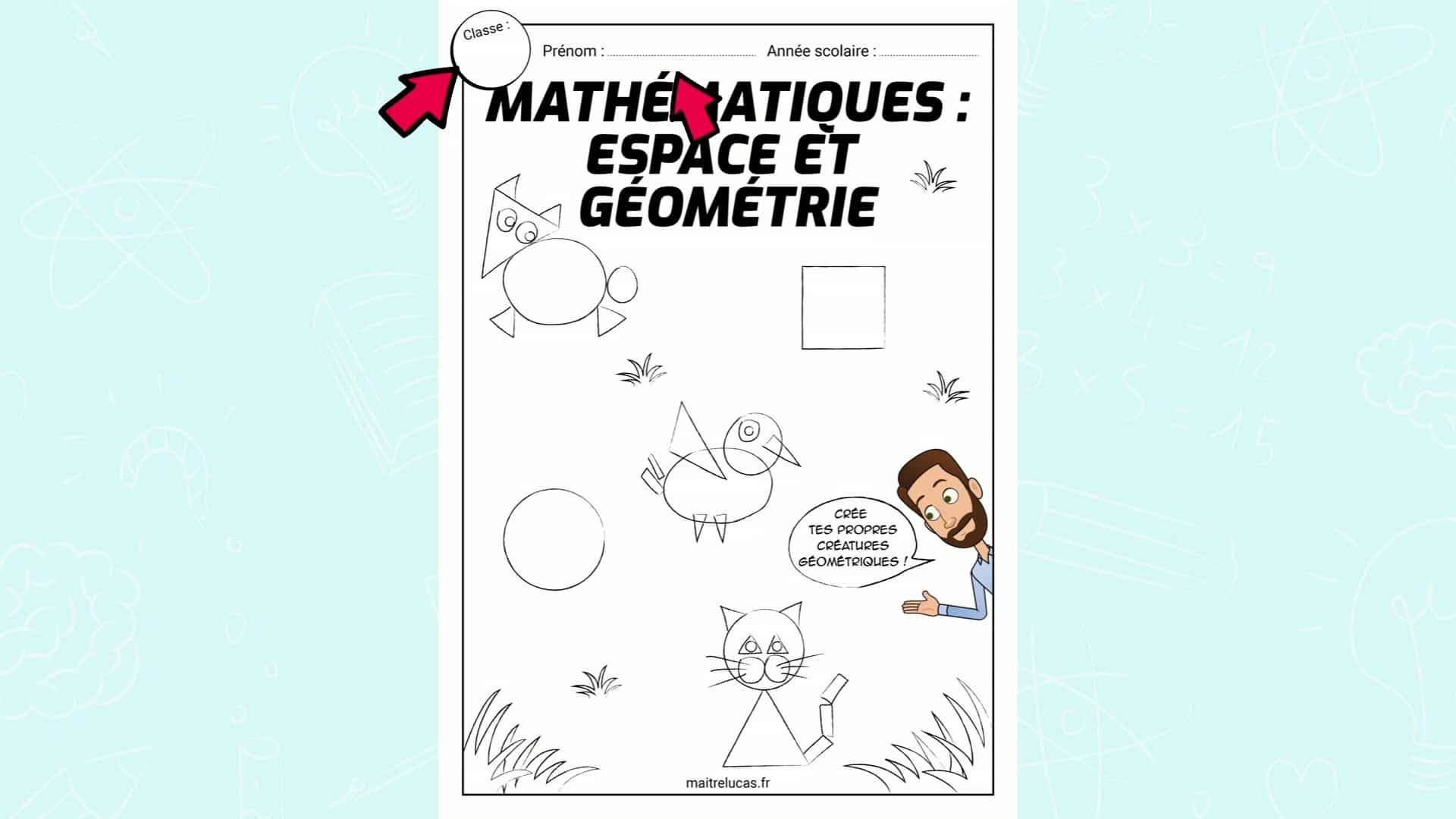 Page De Garde Maitre Lucas Les pages de garde de Maître Lucas CE1 CE2 CM1 CM2 - Maître Lucas
