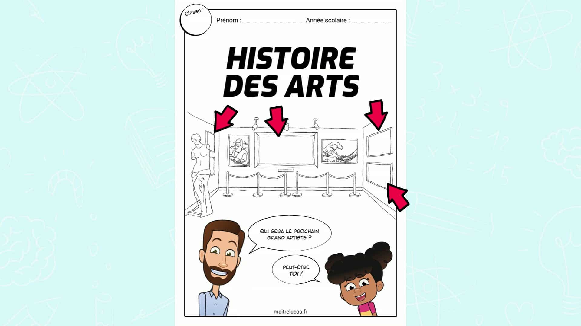 Page De Garde Maitre Lucas Les pages de garde de Maître Lucas CE1 CE2 CM1 CM2 - Maître Lucas
