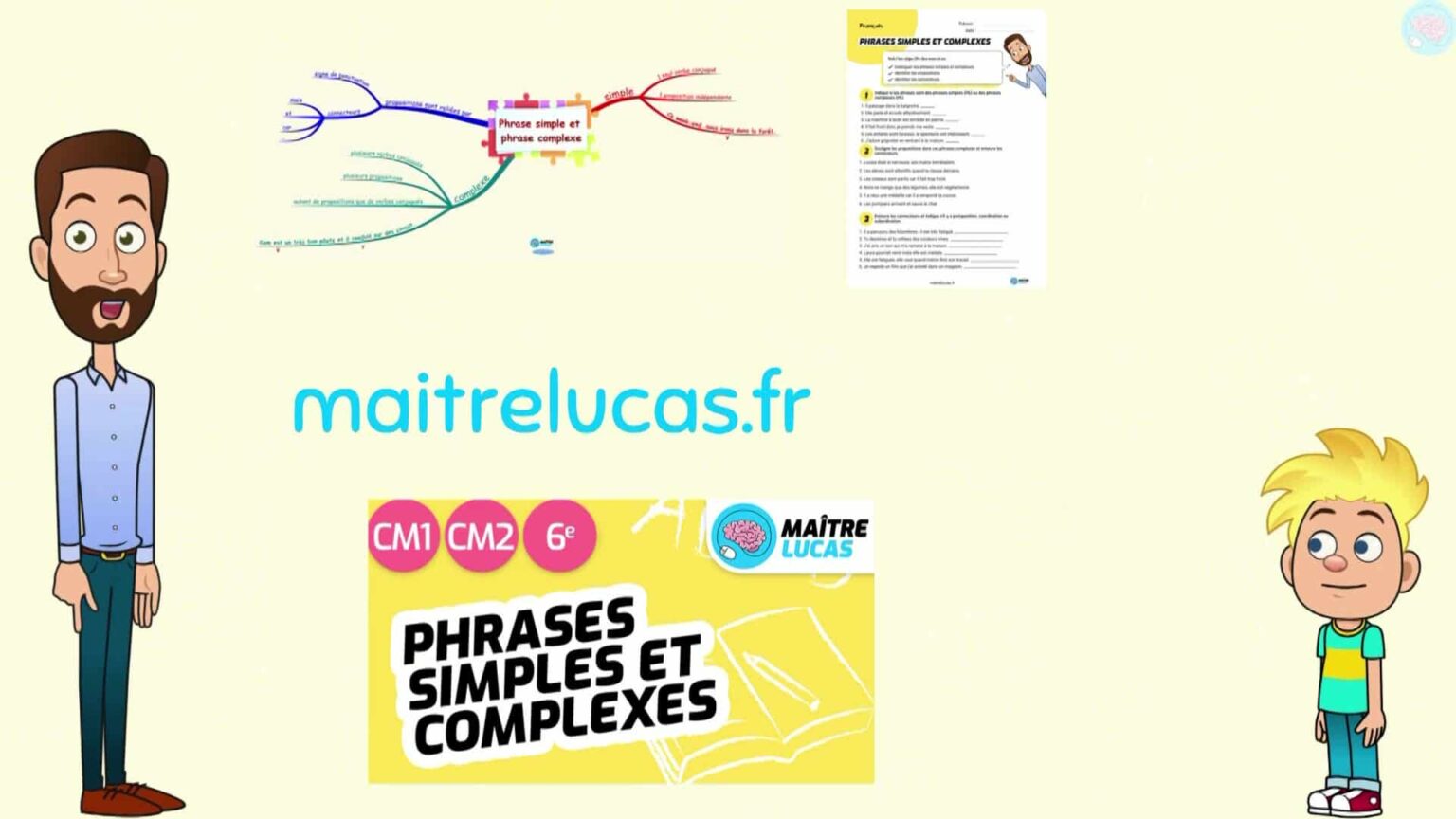 Les Phrases Simples Et Complexes Pour CM1 CM2 - Maître Lucas