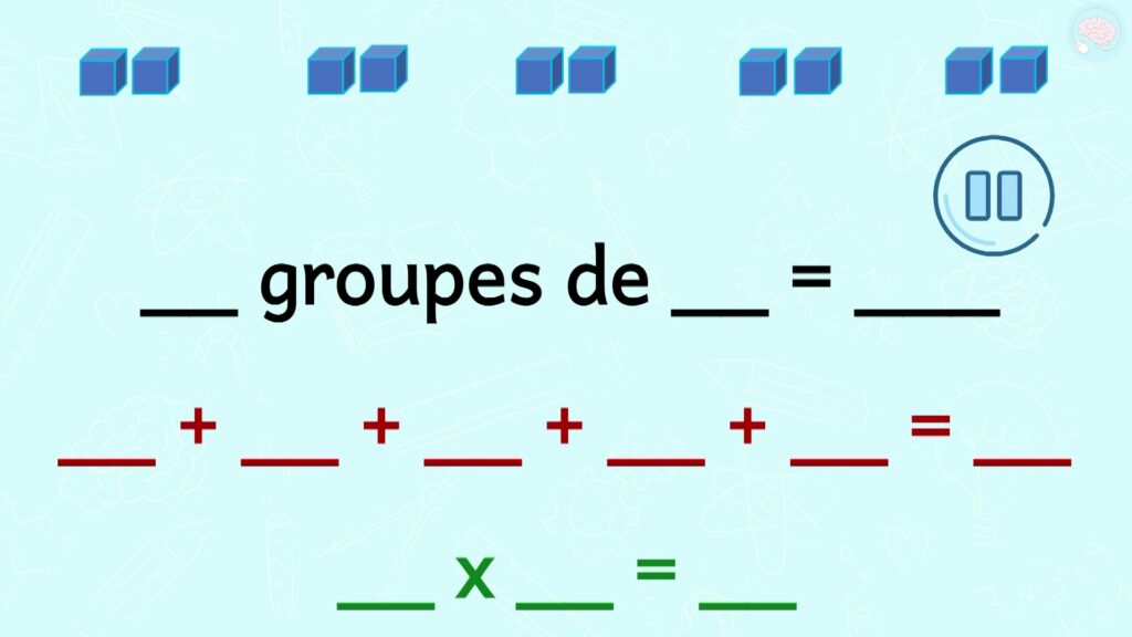 Exercices les multiplications CP CE1 CE2