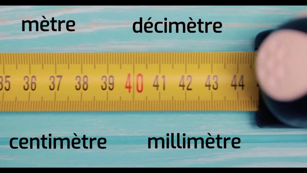 mètre décimètre centimètre millimètre