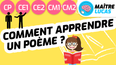 Leçon comment apprendre un poème cp ce1 ce2 cm1 cm2