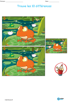 Jeux des différences CP CE1 CE2
