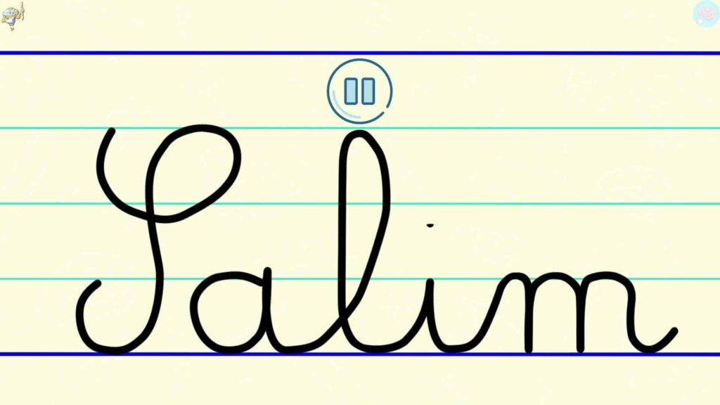 Ecrire le prénom Salim ce1