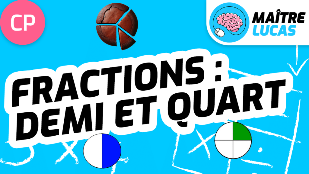 Leçon fractions demi et quart CP