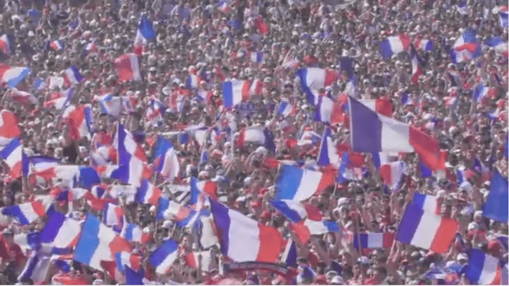 Les supporters de l'équipe de France