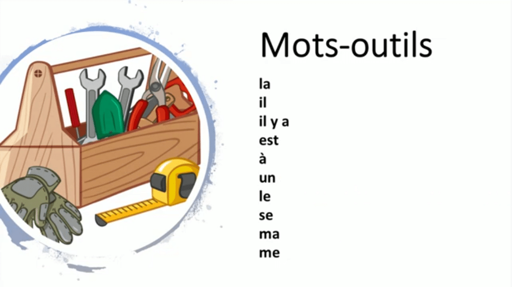 Les mots outils en français