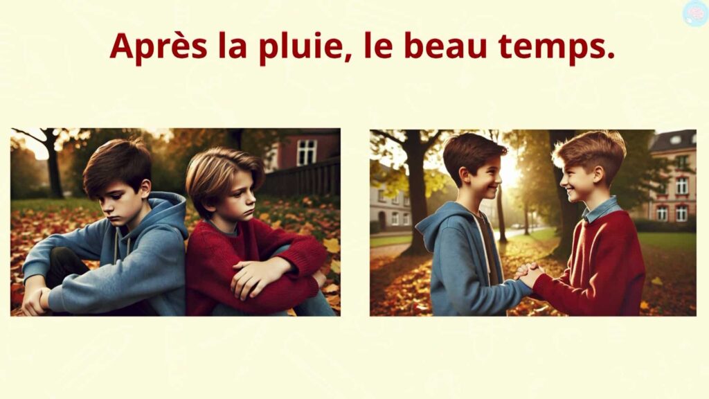 Morale du proverbe après la pluie le beau temps