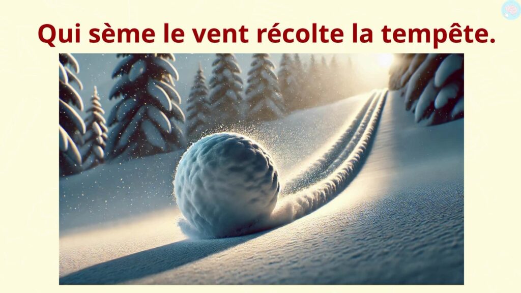 Proverbe qui sème le vent récolte la tempête