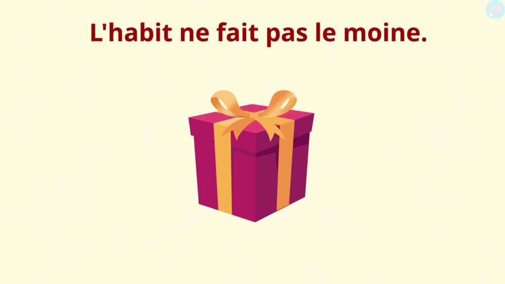 un cadeau l'habit ne fait pas le moine
