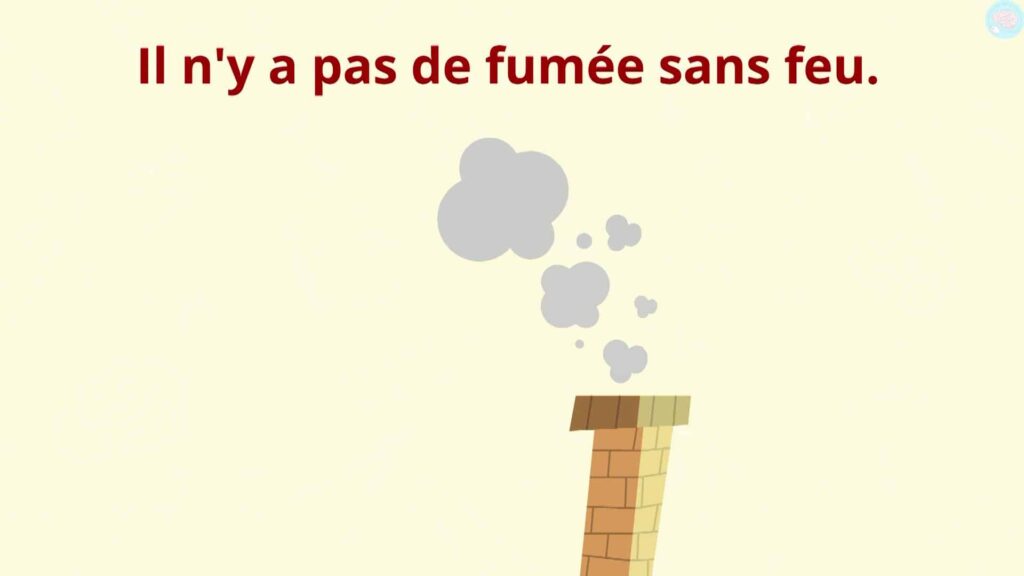 proverbe français il n'y a pas de fumée sans feu
