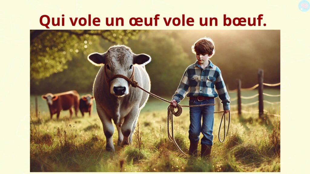 qui vole un boeuf vole un oeuf