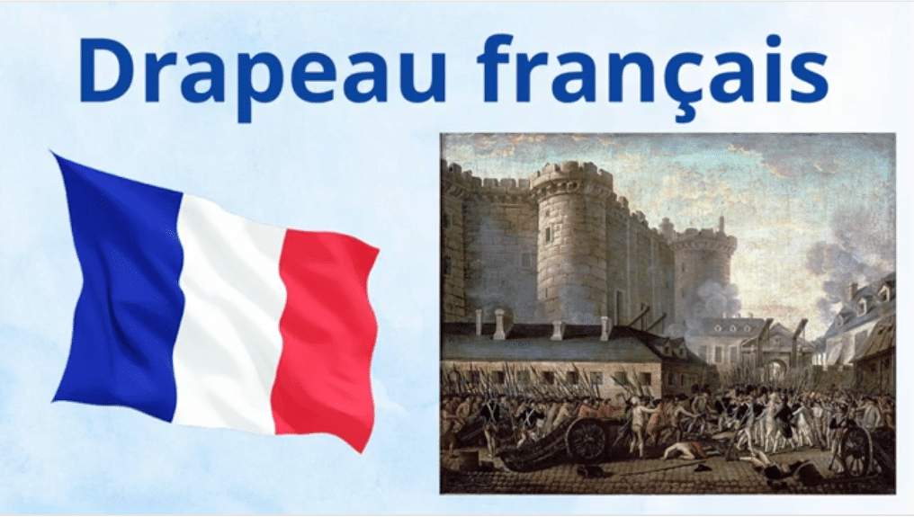 le drapeau français l'un des quatres symboles de la République