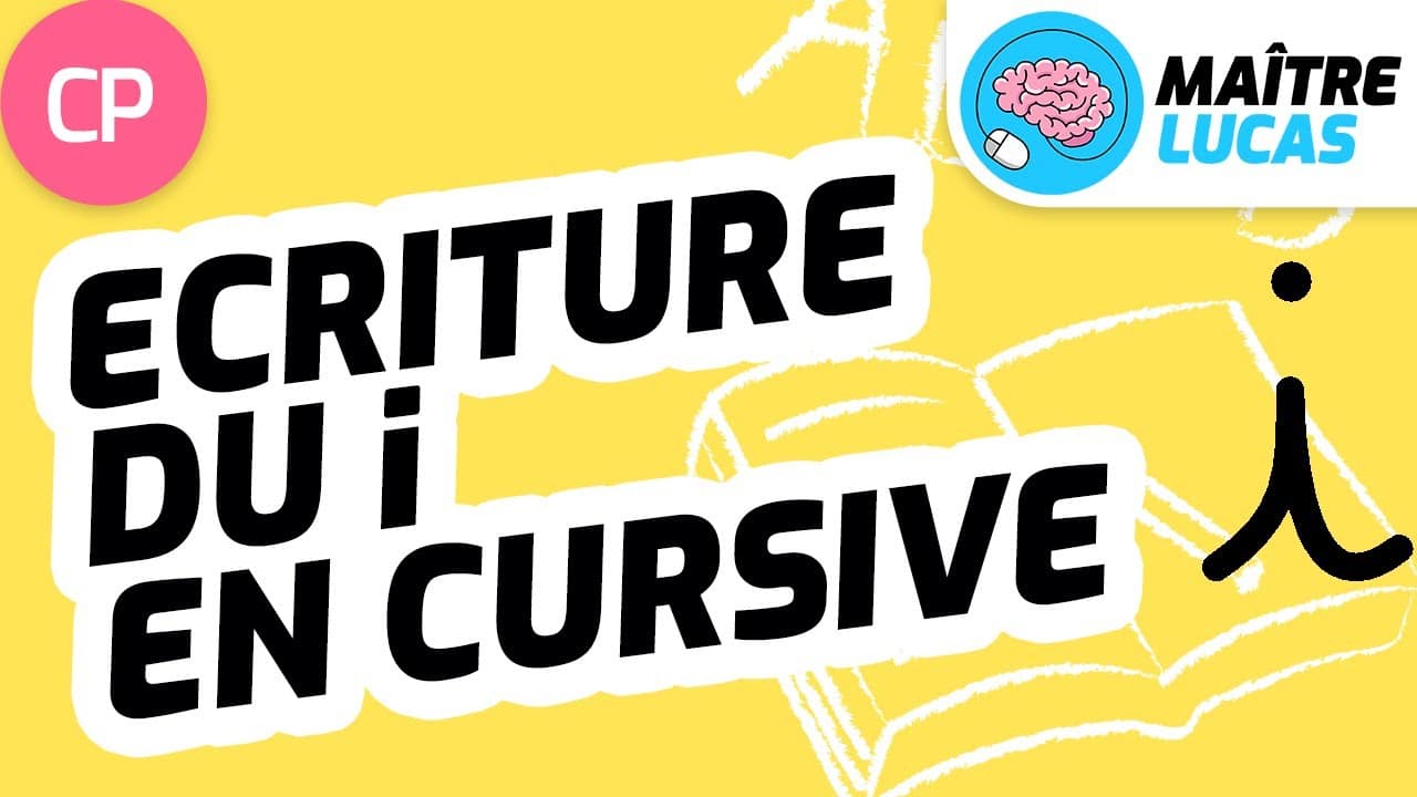 leçon écriture du i en cursive cp