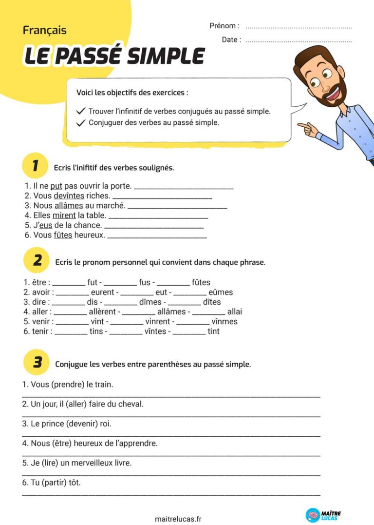 essayer passe simple conjugaison