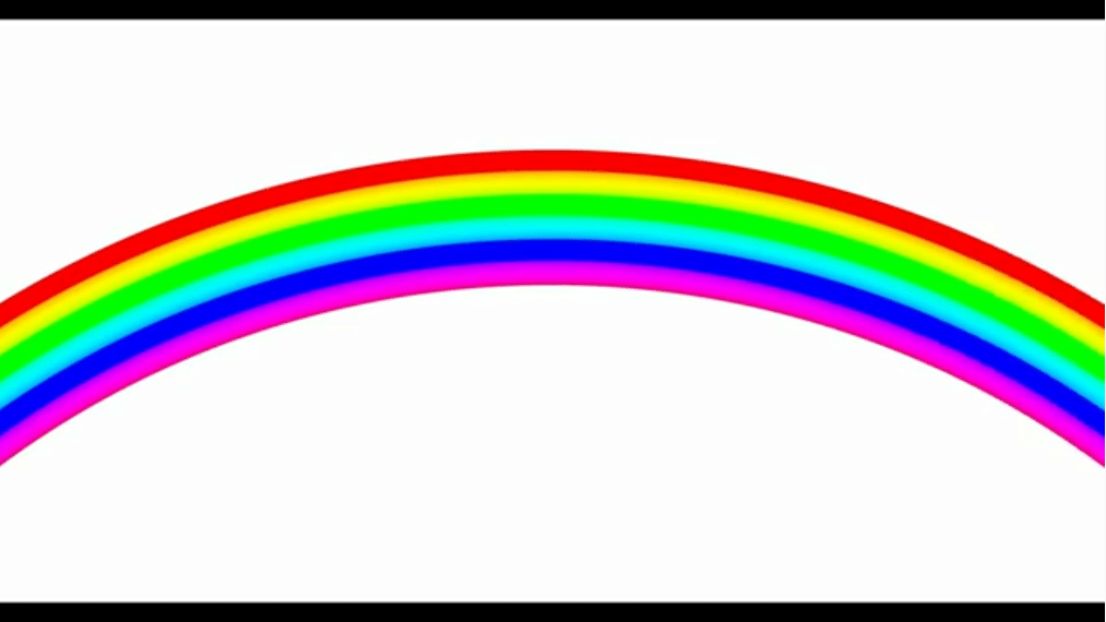 7 couleurs dans un arc-en-ciel