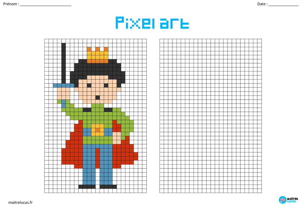 Pixel art prince CP CE1 CE2 CM1 CM2
